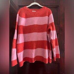 Nordstroms Pink and Red striped sweater